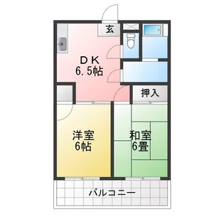 山根マンション【2階】の間取り