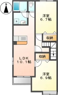 シャトレーゼ・A【2階】の間取り
