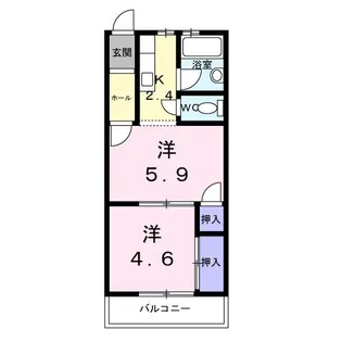 グリーンハイツ肥田【1階】の間取り
