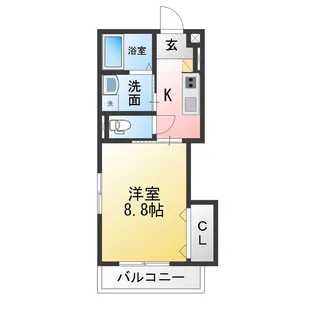 Casa De RolII(カーサデロア2)【2階】の間取り