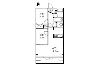 エスペランサひなた【3階】の間取り