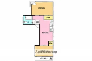 バンビ白山第4ビル【3階】の間取り