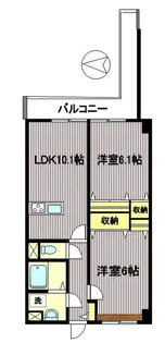 ヴィクトワール【4階】の間取り