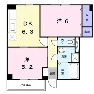 パティオ・テラヤマ【1階】の間取り
