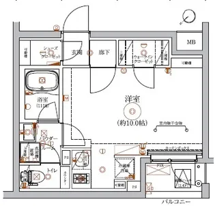 RELUXIA東武練馬【2階】の間取り