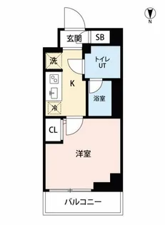 クラリッサ横浜ロッソ【2階】の間取り
