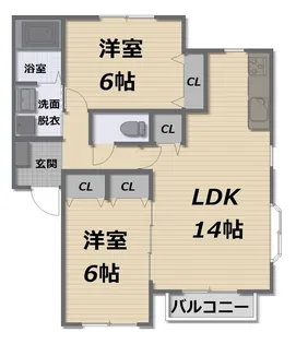 ピュアハイツIIA棟【2階】の間取り