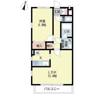 ボン・パラッソ【1階】の間取り