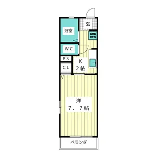 アプリコット【2階】の間取り