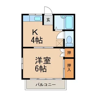 マンションK&K【2階】の間取り