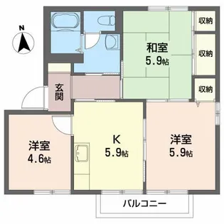 アクア・リッチ F【2階】の間取り