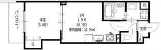 ラモーナ諸福III【3階】の間取り