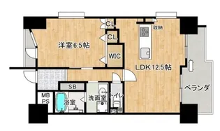 ラクラーレ大曽根【9階】の間取り