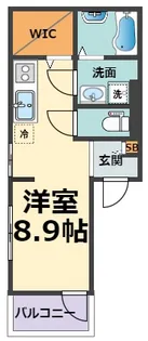 レジデンス西宮呉羽【1階】の間取り