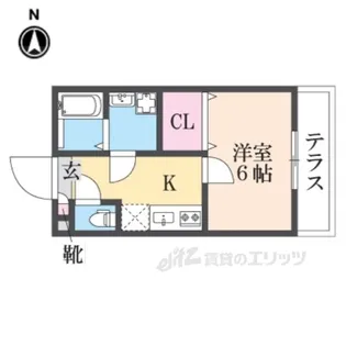 リュミエール道意【1階】の間取り