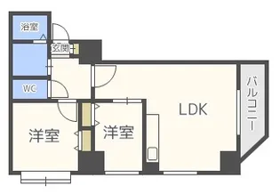 HF東札幌レジデンス【4階】の間取り