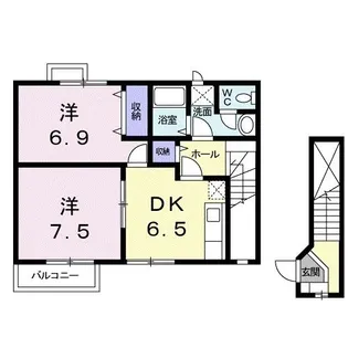ラフィネT【2階】の間取り