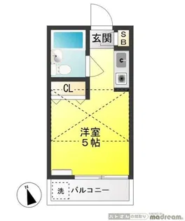 コーポクラバヤシ【1階】の間取り