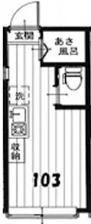 シルベール中野【1階】の間取り