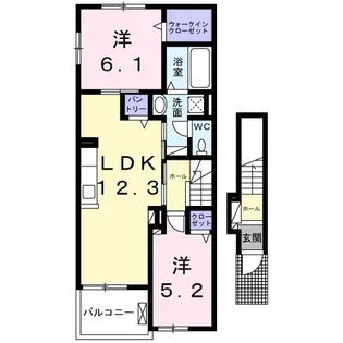 セイオン【2階】の間取り