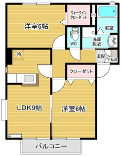 メルヴェーユ松代C【2階】の間取り