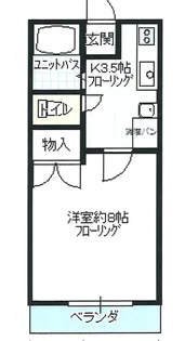 栃木県佐野市高萩町【アパート】の間取り
