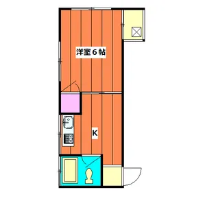 野沢アパート【2階】の間取り