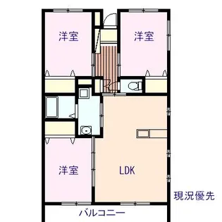 ロジュマン森V【1階】の間取り