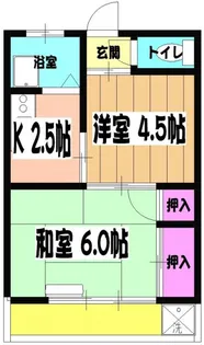コーポ御代川【2階】の間取り