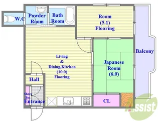 ヴェルエール岩田【2階】の間取り