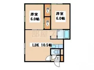 中村マンション【2階】の間取り