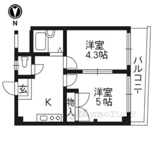 M’プラザ津田駅前七番館【2階】の間取り
