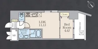 アルトヴィラ虎ノ門【4階】の間取り