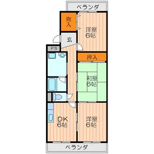 マーブルコート【2階】の間取り