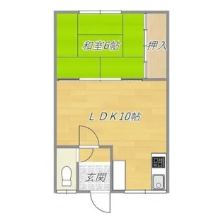 リヴェール鍛治I【2階】の間取り