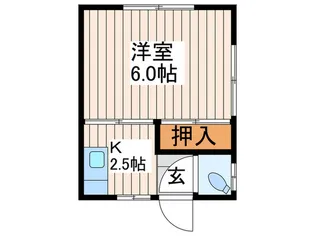 シ-サン荘【1階】の間取り