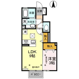 プラウド ヴィラ E【1階】の間取り