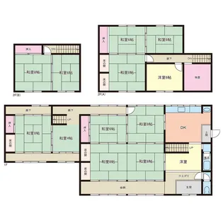 滋賀県長浜市湖北町速水【一戸建】の間取り