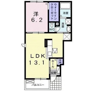 モルゲンロートII【1階】の間取り