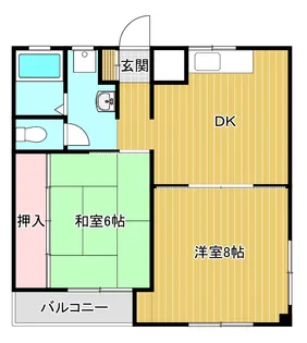 レジデンス中山II【1階】の間取り