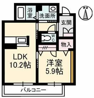 ボヌール【1階】の間取り