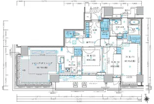 プラウドタワー芝浦【32階】の間取り