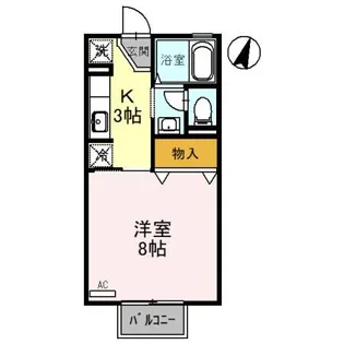 エスポワールK A棟【2階】の間取り