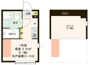 ハーモニーテラス春日町III【2階】の間取り
