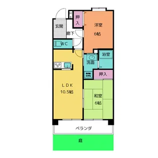 ディスカス原【1階】の間取り