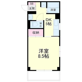 アベニュー山下【5階】の間取り