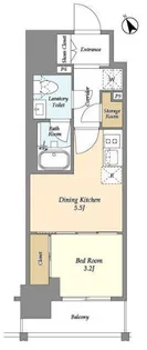 テラス横浜鶴見【7階】の間取り
