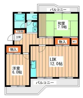 パストラルハイム【2階】の間取り