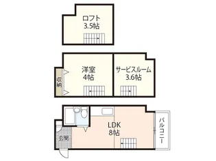 EAST白島【7階】の間取り