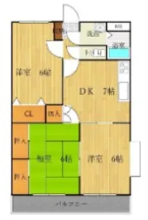 埼玉県熊谷市肥塚【マンション】の間取り